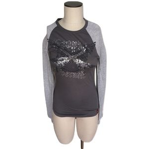 NWT Peoples Liberation Rock Guitar Raglan Tee Top